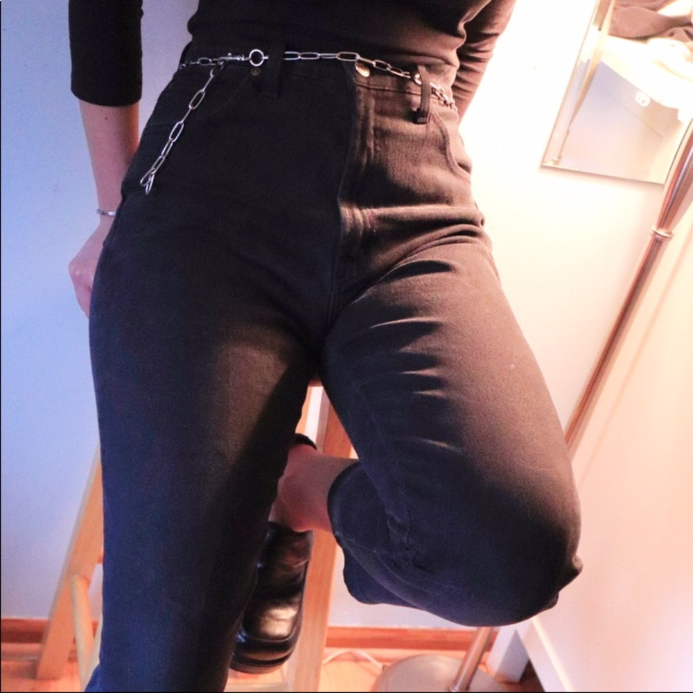 David Kahn Black Mom Jeans
